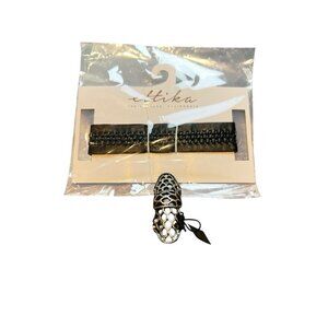 Etika Los Angeles Bracelet & Silver Ring Set Indie Whimsygoth Boho 90’s Y2K NWT